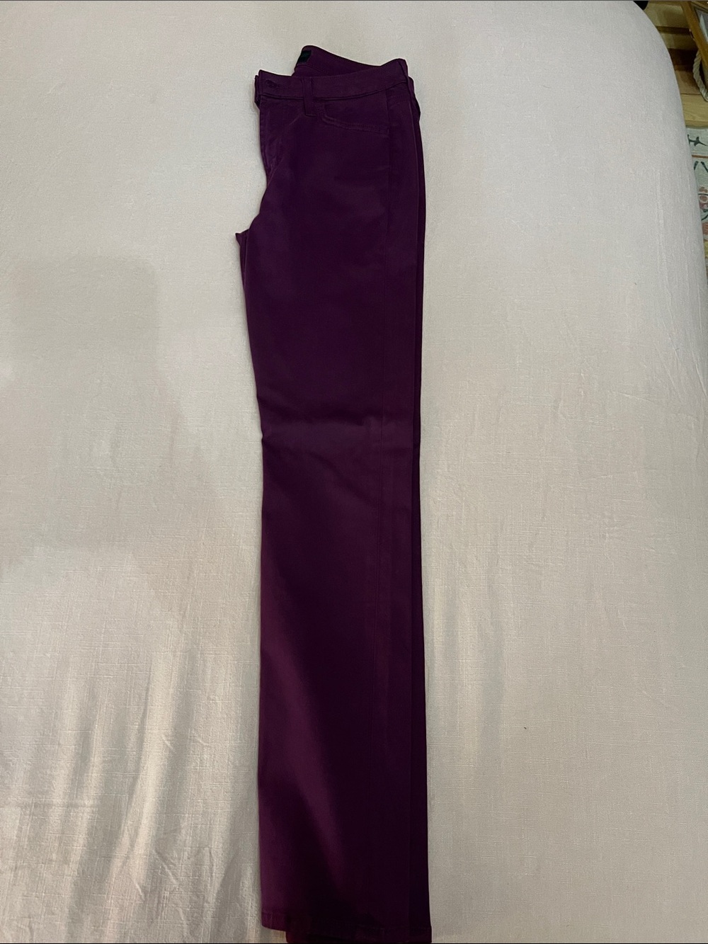 Jen7 Plum High-Rise Pants